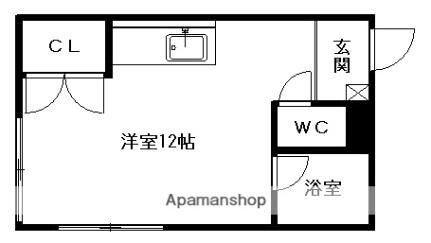 スモット清田II 101｜北海道札幌市清田区清田三条１丁目(賃貸マンション1R・1階・27.54㎡)の写真 その2