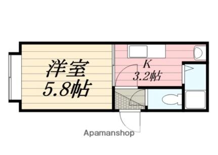 北海道札幌市豊平区月寒東二条３丁目(賃貸アパート1K・2階・21.16㎡)の写真 その2
