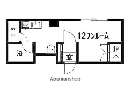 北海道札幌市清田区清田二条１丁目（賃貸マンション1R・3階・24.32㎡） その2