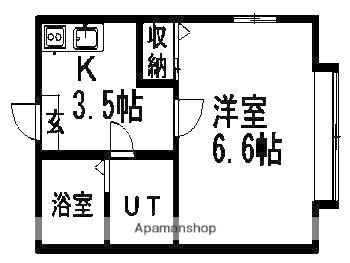 トルテ 205｜北海道札幌市豊平区月寒東二条６丁目(賃貸アパート1K・2階・22.06㎡)の写真 その2