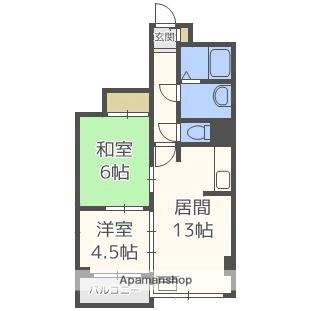 パークアヴェニュー広和？10 702｜北海道札幌市豊平区美園五条１丁目(賃貸マンション2LDK・7階・52.65㎡)の写真 その2