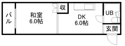 カーサ宮北 406｜北海道札幌市豊平区平岸三条９丁目(賃貸マンション1DK・4階・26.00㎡)の写真 その2