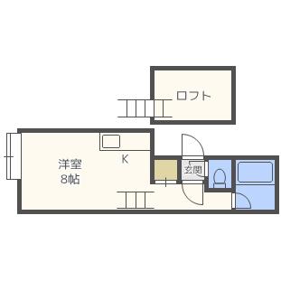 アメリカクラブ 203｜北海道札幌市豊平区平岸四条１丁目(賃貸アパート1R・3階・20.00㎡)の写真 その2