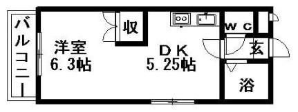 エンドレス西岡 227｜北海道札幌市豊平区西岡三条５丁目(賃貸マンション1DK・2階・25.29㎡)の写真 その2