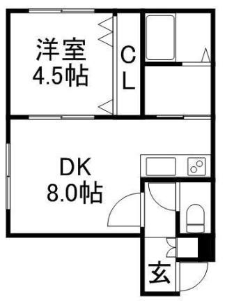 アクア美園 102｜北海道札幌市豊平区美園五条６丁目(賃貸アパート1LDK・1階・30.40㎡)の写真 その2