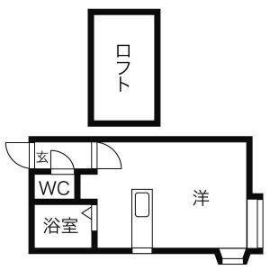 プライムハウス 0201｜北海道札幌市豊平区月寒東一条１丁目(賃貸アパート1R・3階・27.88㎡)の写真 その2