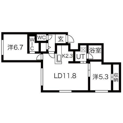 コローレ月寒東 305｜北海道札幌市豊平区月寒東一条５丁目(賃貸マンション2LDK・3階・59.03㎡)の写真 その2