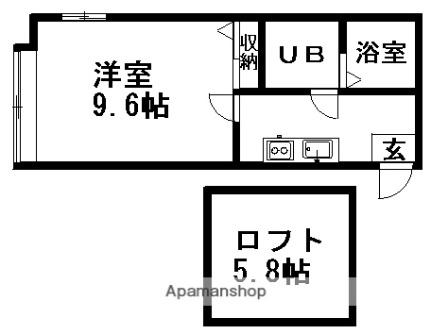 メゾンドソレイユII 101｜北海道札幌市豊平区月寒東二条４丁目(賃貸アパート1K・1階・28.05㎡)の写真 その2