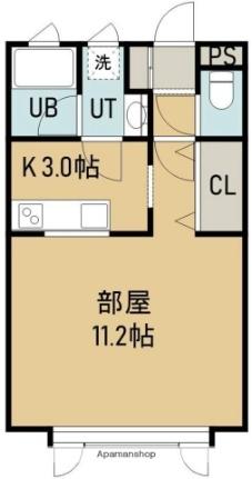 アースヒル北美原Ｂ 101｜北海道函館市北美原２丁目(賃貸アパート1K・1階・29.55㎡)の写真 その2