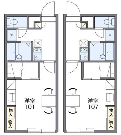 レオパレスヴィレッジオブホープ 211｜北海道函館市大縄町(賃貸アパート1K・2階・23.18㎡)の写真 その2