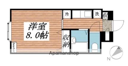 ヴィレ・コート富士 427｜北海道函館市港町３丁目(賃貸マンション1K・4階・23.68㎡)の写真 その2