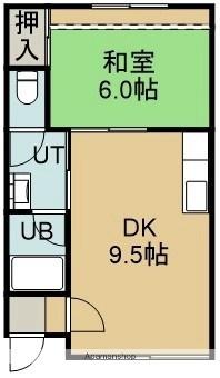 ドエル富岡 102｜北海道函館市富岡町２丁目(賃貸アパート1DK・1階・35.92㎡)の写真 その2