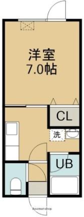 シングルコート上野II 201｜北海道函館市上野町(賃貸アパート1K・2階・22.32㎡)の写真 その2