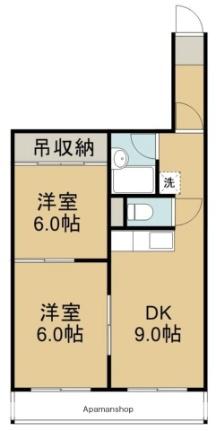 エイブルＯＫＡＭＵＲＡ（エイブルオカムラ） 403｜北海道函館市桔梗町(賃貸マンション2DK・4階・31.68㎡)の写真 その2