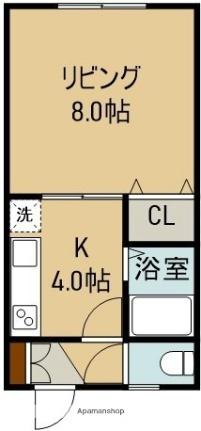 クリア北浜 105｜北海道函館市北浜町(賃貸アパート1K・1階・26.50㎡)の写真 その2