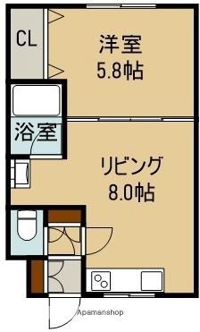 グロリアハイツ深堀 106｜北海道函館市深堀町(賃貸マンション1DK・1階・30.50㎡)の写真 その2