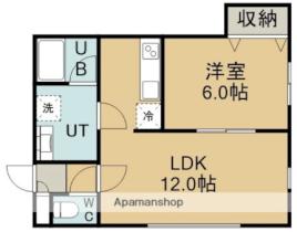 ペル・センプレ 1-C ｜ 北海道函館市桔梗３丁目（賃貸アパート1LDK・1階・45.00㎡） その2