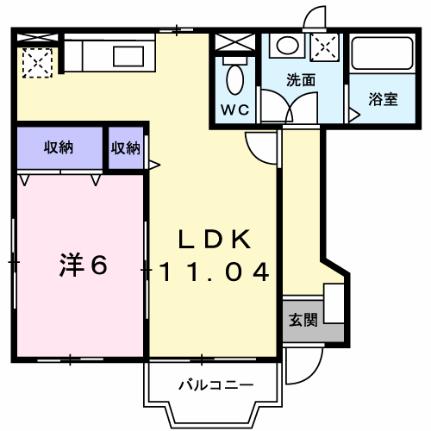 タウン日吉壱番館 101｜北海道函館市日吉町２丁目(賃貸アパート1LDK・1階・44.34㎡)の写真 その2