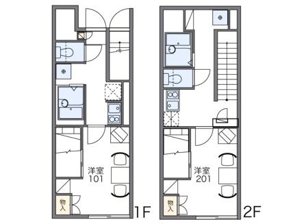 レオパレスサンジェルマン函館山 104｜北海道函館市青柳町(賃貸アパート1K・1階・23.31㎡)の写真 その2