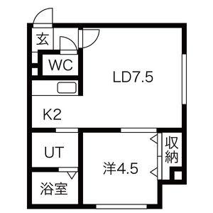 アイルＶＩＰ 203｜北海道札幌市豊平区美園六条６丁目(賃貸マンション1LDK・2階・34.62㎡)の写真 その2