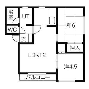 エイトハイツ 202｜北海道札幌市豊平区美園十一条５丁目(賃貸アパート2LDK・2階・47.05㎡)の写真 その2