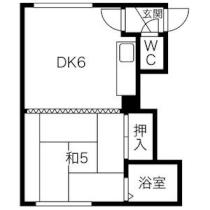 コーポ杉本 1 ｜ 北海道札幌市豊平区平岸三条３丁目（賃貸アパート1DK・2階・23.97㎡） その2