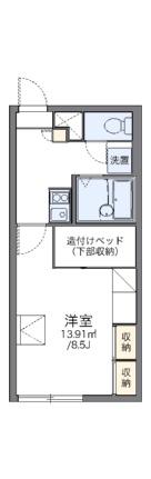 レオパレスコンフォート13 201｜北海道札幌市中央区南十三条西１４丁目(賃貸アパート1K・2階・23.18㎡)の写真 その2