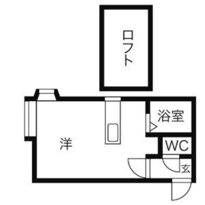 プライムハウス 204｜北海道札幌市豊平区月寒東一条１丁目(賃貸アパート1K・3階・24.25㎡)の写真 その2