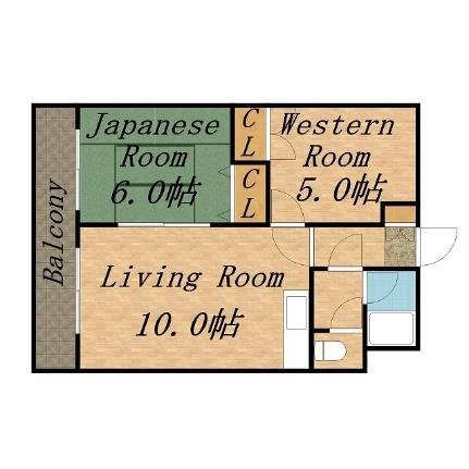 ロイヤルレインボー平岸　Ａ棟 413｜北海道札幌市豊平区平岸六条１７丁目(賃貸マンション2LDK・4階・45.74㎡)の写真 その2