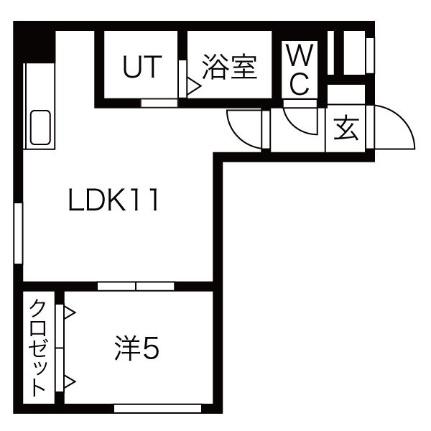 ヴィンテージ 302｜北海道札幌市豊平区福住一条２丁目(賃貸マンション1LDK・3階・34.23㎡)の写真 その2