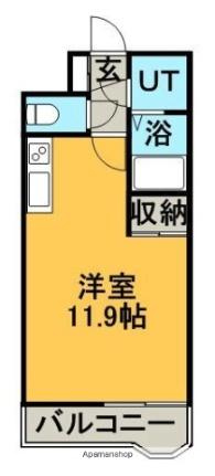 北海道札幌市厚別区厚別中央一条１丁目(賃貸マンション1K・5階・24.58㎡)の写真 その2
