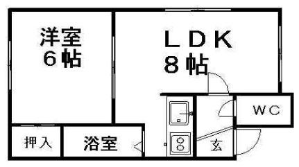 エバメゾン北郷 203｜北海道札幌市白石区北郷五条５丁目(賃貸アパート1LDK・3階・33.16㎡)の写真 その2