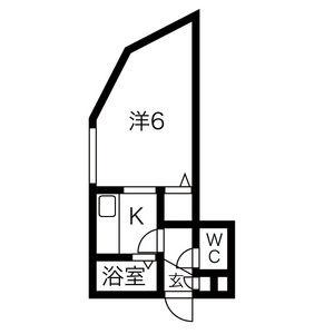 プラザイン福住Ａ 101｜北海道札幌市豊平区福住一条３丁目(賃貸アパート1K・2階・17.20㎡)の写真 その2