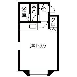 ローヤルハイツみはらし公園 302｜北海道札幌市豊平区平岸一条４丁目(賃貸アパート1R・3階・20.52㎡)の写真 その2