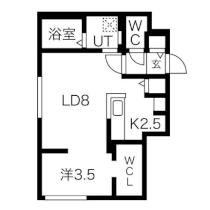 エアフォルク学園前 103 ｜ 北海道札幌市豊平区平岸二条１丁目（賃貸マンション1LDK・1階・35.45㎡） その2