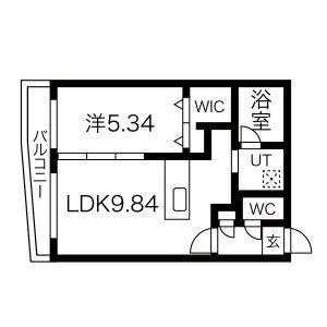 仮）ＧＲＡＮー平岸4ー4　ＭＳ 302｜北海道札幌市豊平区平岸四条４丁目(賃貸マンション1LDK・3階・36.01㎡)の写真 その2