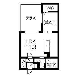 ＡＬＰＨＡ新札幌 105｜北海道札幌市厚別区厚別中央一条７丁目(賃貸マンション1LDK・1階・35.88㎡)の写真 その2