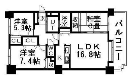 オリエンタルコート大友 801｜北海道札幌市中央区南四条東４丁目(賃貸マンション3LDK・8階・78.76㎡)の写真 その2