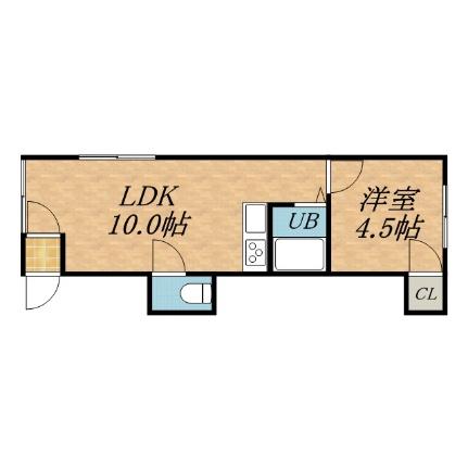 サニーハイツ本通 201｜北海道札幌市白石区本通１丁目南(賃貸アパート1LDK・3階・34.60㎡)の写真 その2