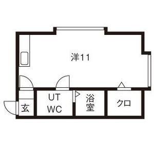 アーバン館　福住 301｜北海道札幌市豊平区福住一条１丁目(賃貸アパート1R・3階・27.22㎡)の写真 その2