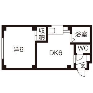 ツインスターＡＶＥ 306｜北海道札幌市豊平区豊平八条１０丁目(賃貸マンション1DK・3階・24.32㎡)の写真 その2