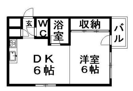 北海道札幌市白石区菊水二条３丁目(賃貸マンション1DK・5階・28.05㎡)の写真 その2