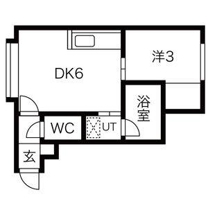 スプリーム豊平弐番館 203｜北海道札幌市豊平区豊平四条７丁目(賃貸アパート1DK・3階・23.00㎡)の写真 その2