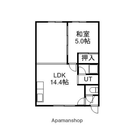 北海道札幌市白石区菊水元町一条５丁目(賃貸アパート1LDK・3階・38.88㎡)の写真 その2