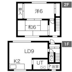 🉐敷金礼金0円！🉐北16東7戸建