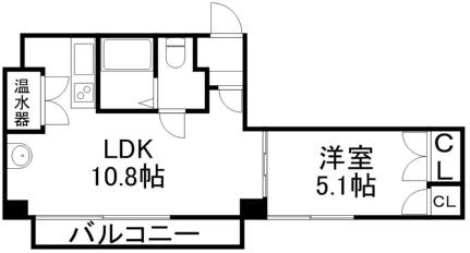 ＡＮＮＴＳ（アンツ） 401｜北海道札幌市豊平区中の島一条３丁目(賃貸マンション1LDK・4階・35.00㎡)の写真 その2