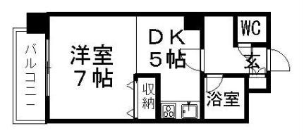 藤井ビル菊水II 0703｜北海道札幌市白石区菊水二条３丁目(賃貸マンション1DK・7階・27.38㎡)の写真 その2