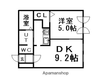 北海道札幌市中央区南十条西８丁目(賃貸マンション1LDK・1階・32.05㎡)の写真 その2