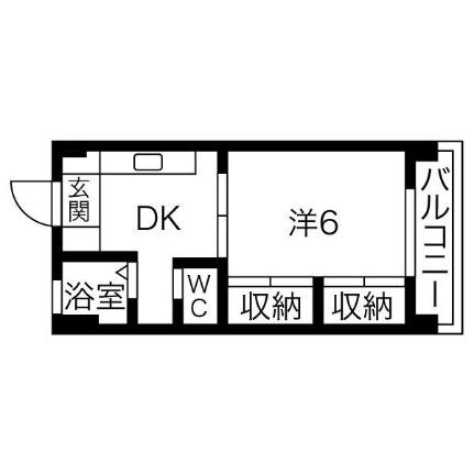内山マンション 207｜北海道札幌市中央区南十一条西７丁目(賃貸マンション1DK・2階・24.64㎡)の写真 その2