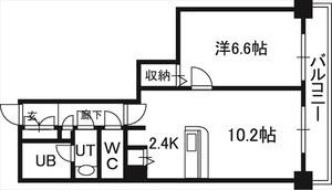 ＰＲＩＭＥ　ＵＲＢＡＮ札幌　ＲＩＶＥＲ　ＦＲＯＮＴ 01602｜北海道札幌市中央区南九条西１丁目(賃貸マンション2LDK・16階・60.97㎡)の写真 その2